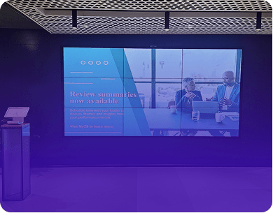 Powering Global Internal Communications with Digital Signage at ZS 