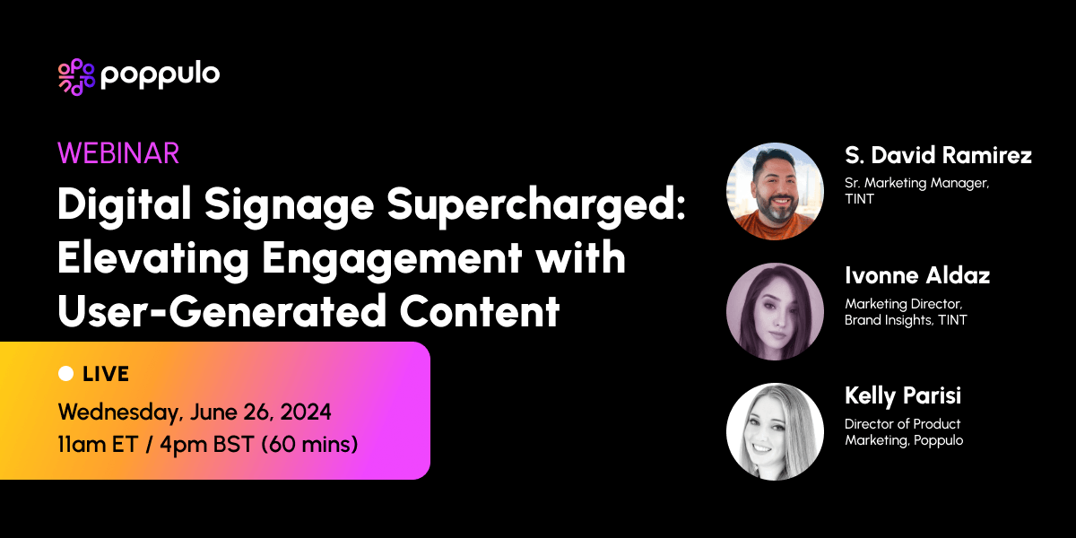 Digital Signage Supercharged: Elevating Engagement With User-Generated Content