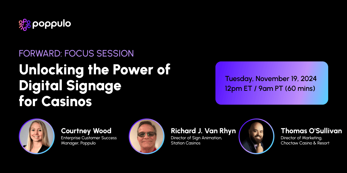 Unlocking the Power of Digital Signage for Casinos