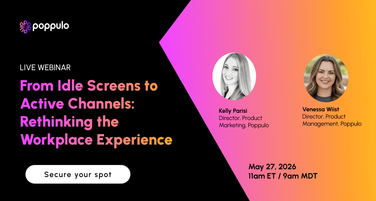 From Idle Screens to Active Channels: Rethinking the Workplace Experience