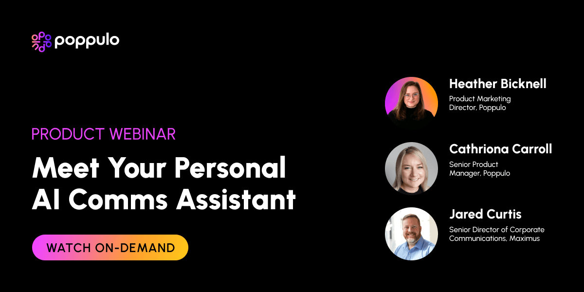 Product Webinar: Meet Your Personal AI Comms Assistant