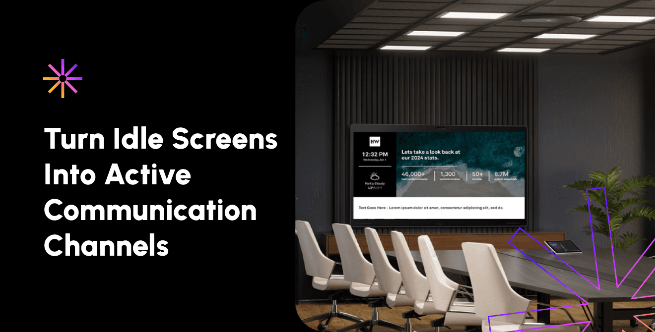 From Idle Screens to Active Channels: Rethinking the Workplace Experience