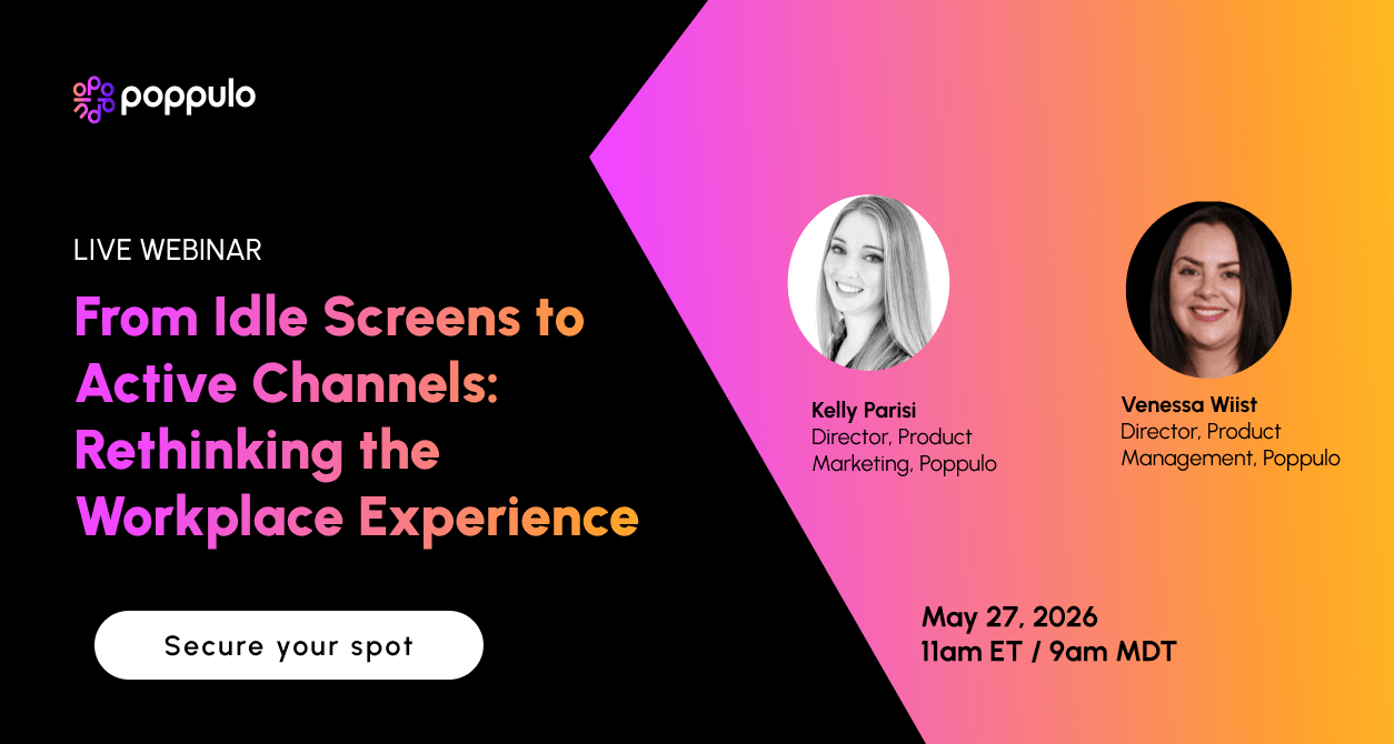 From Idle Screens to Active Channels: Rethinking the Workplace Experience