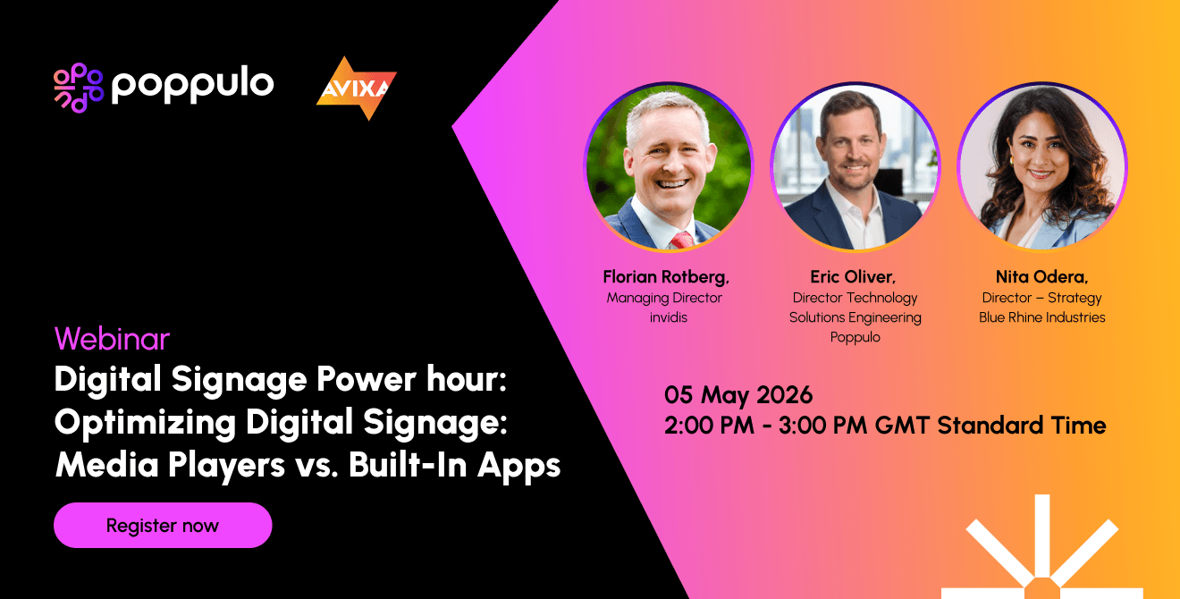 Digital Signage Power hour: Optimizing Digital Signage: Media Players vs. Built-In Apps