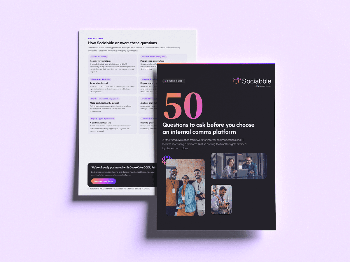 50 Questions to Ask Before You Choose an Internal Comms Platform