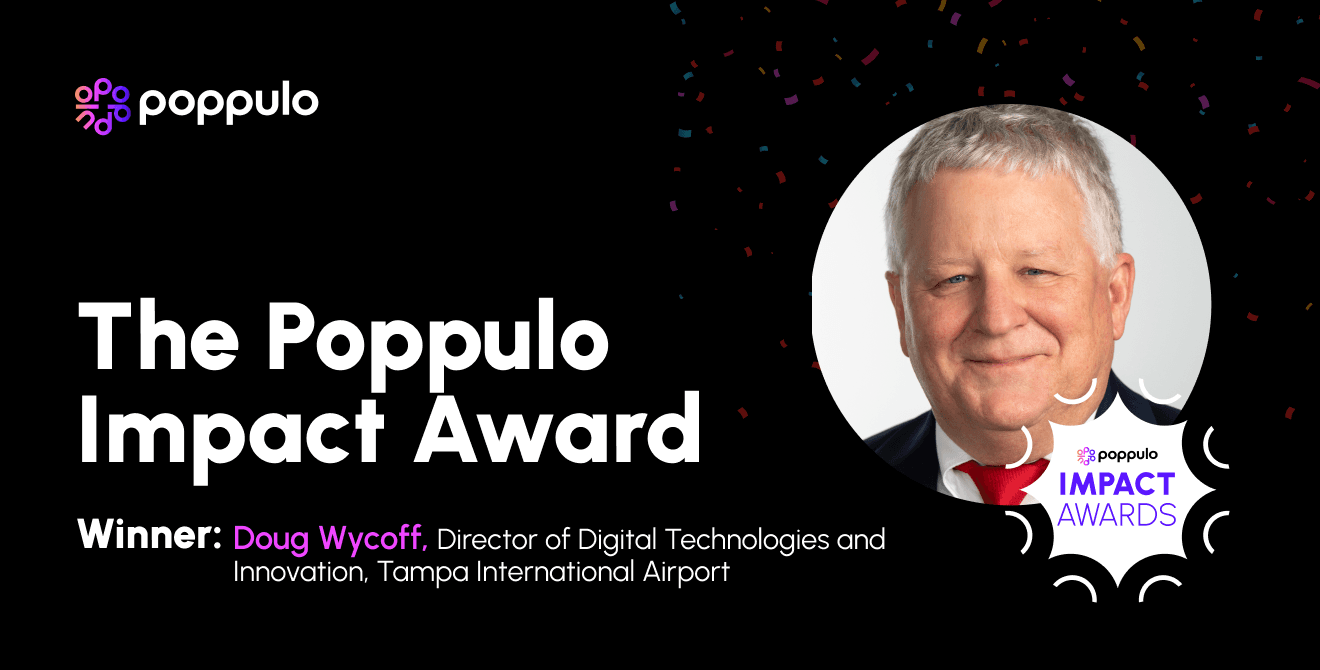 Doug Wycoff Receives the Poppulo Impact Award for Innovation in Passenger Experience at Tampa International Airport