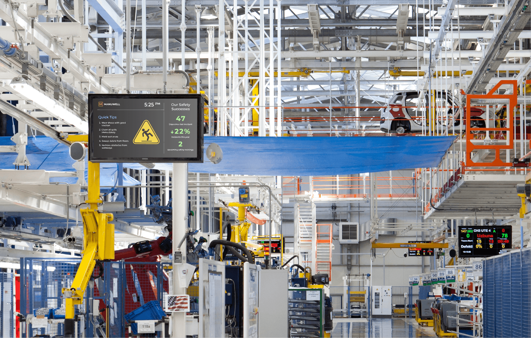 Content Hub: Digital Signage for Manufacturing